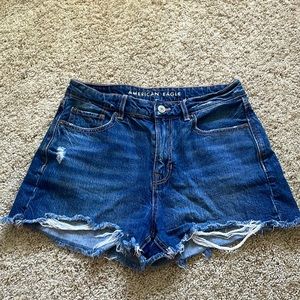American eagle dark wash denim shorts